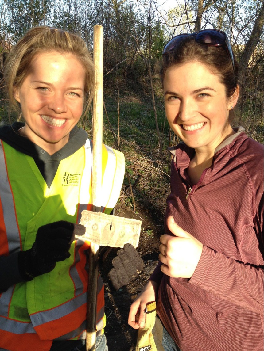 WCD staff Tara Kline and Amy Carolan