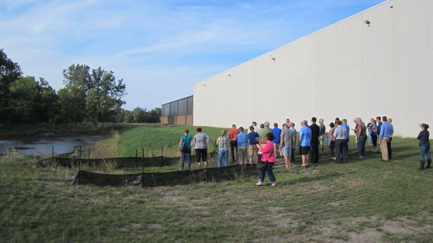 Stormwater tour at Forest Lake High, Sept 2018