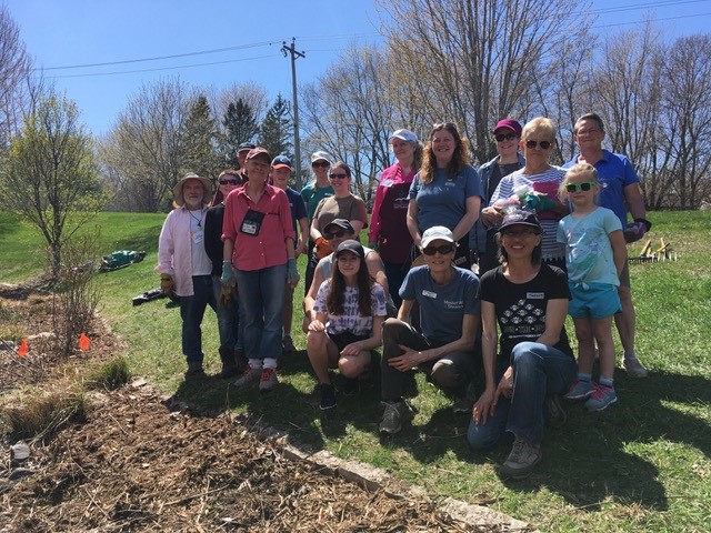 Trinity raingarden cleanup