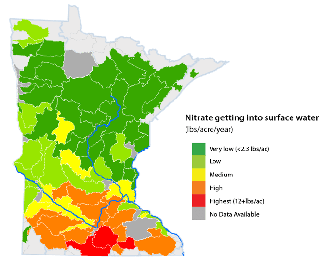 map-nitratestosurfacewater-minnesota_rev