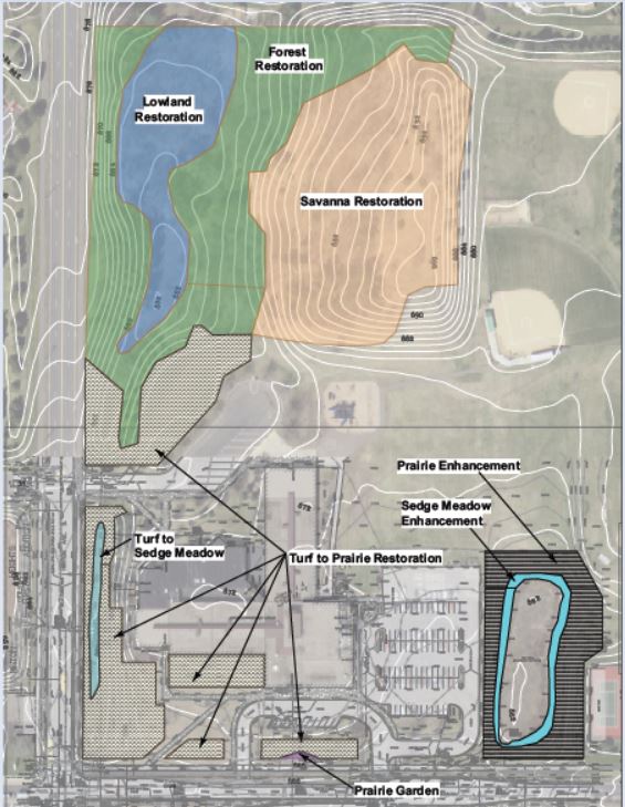Crestview Elementary Campus Greening plan